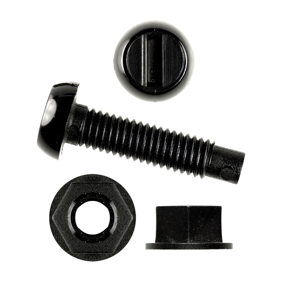 Long 1" nuts and bolts (pack of 100) - Black