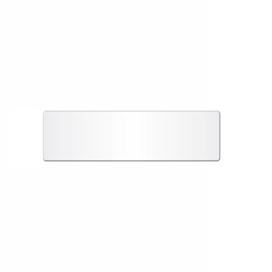 Car Acrylic 'Short' Oblong: 406 x 111mm (No British Standard Mark)