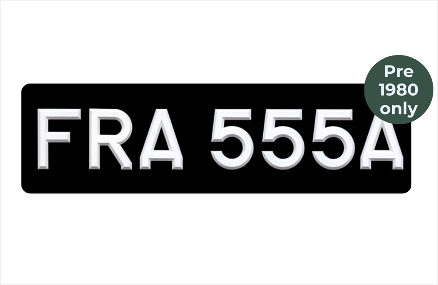 Oversize 21 x 6" with 3 1/2" white peak digits