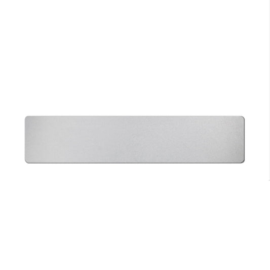 Eco-plate car standard oblong white ABS backing: 520 x 111mm