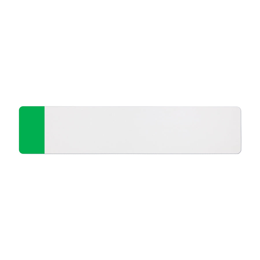 Car standard oblong Nikkalite™ white reflective: 520 x 111mm with green flash