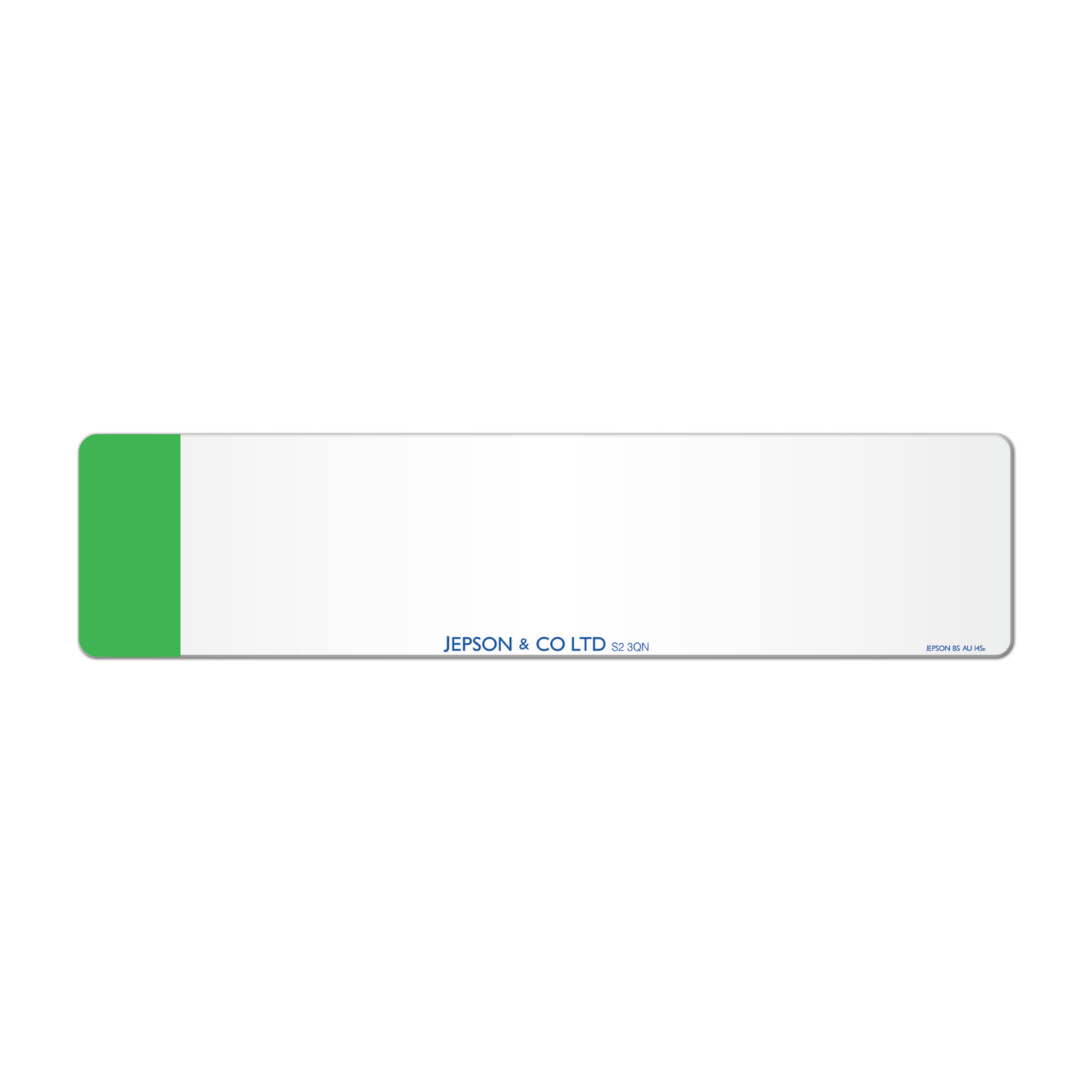 Oversize Car Acrylic: 533 x 152mm with Green Flash