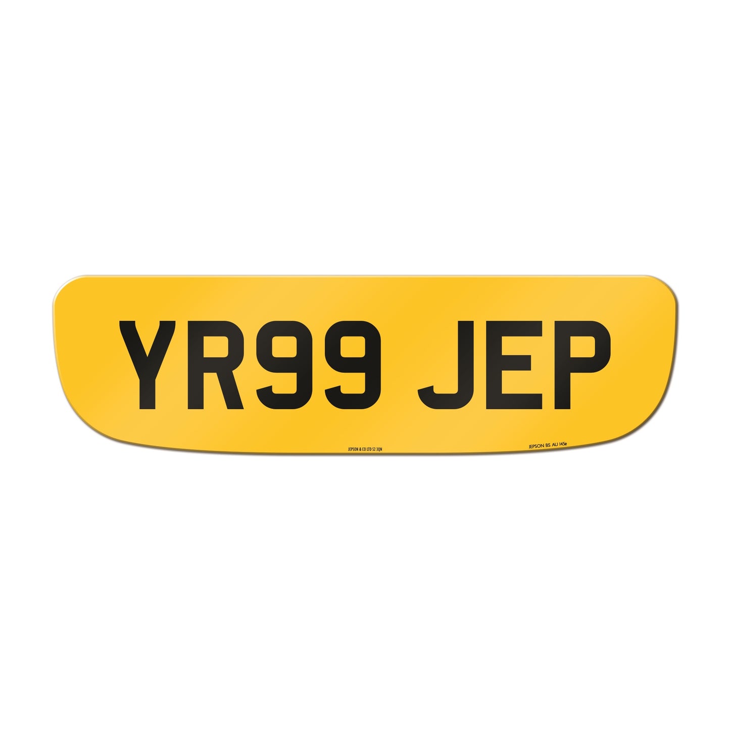 Made-up shaped rear plate: Jaguar XK8