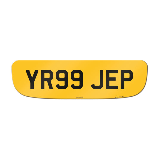 Made-up shaped rear plate: Jaguar XK8