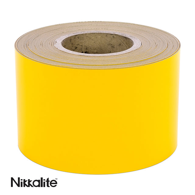 1 x 100 metre Yellow Standard Oblong Euro Nikkalite™ Reflective Roll