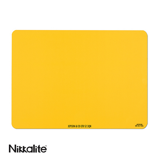 Motorcycle Nikkalite™ Yellow Reflective: 237 x 178mm (pre-printed)