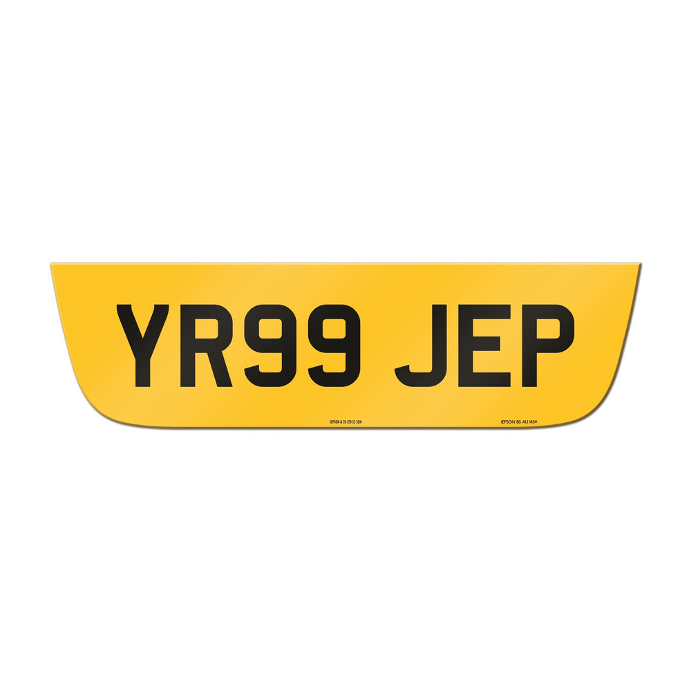 Made-up shaped rear plate: Jaguar S-Type (Post 2004)