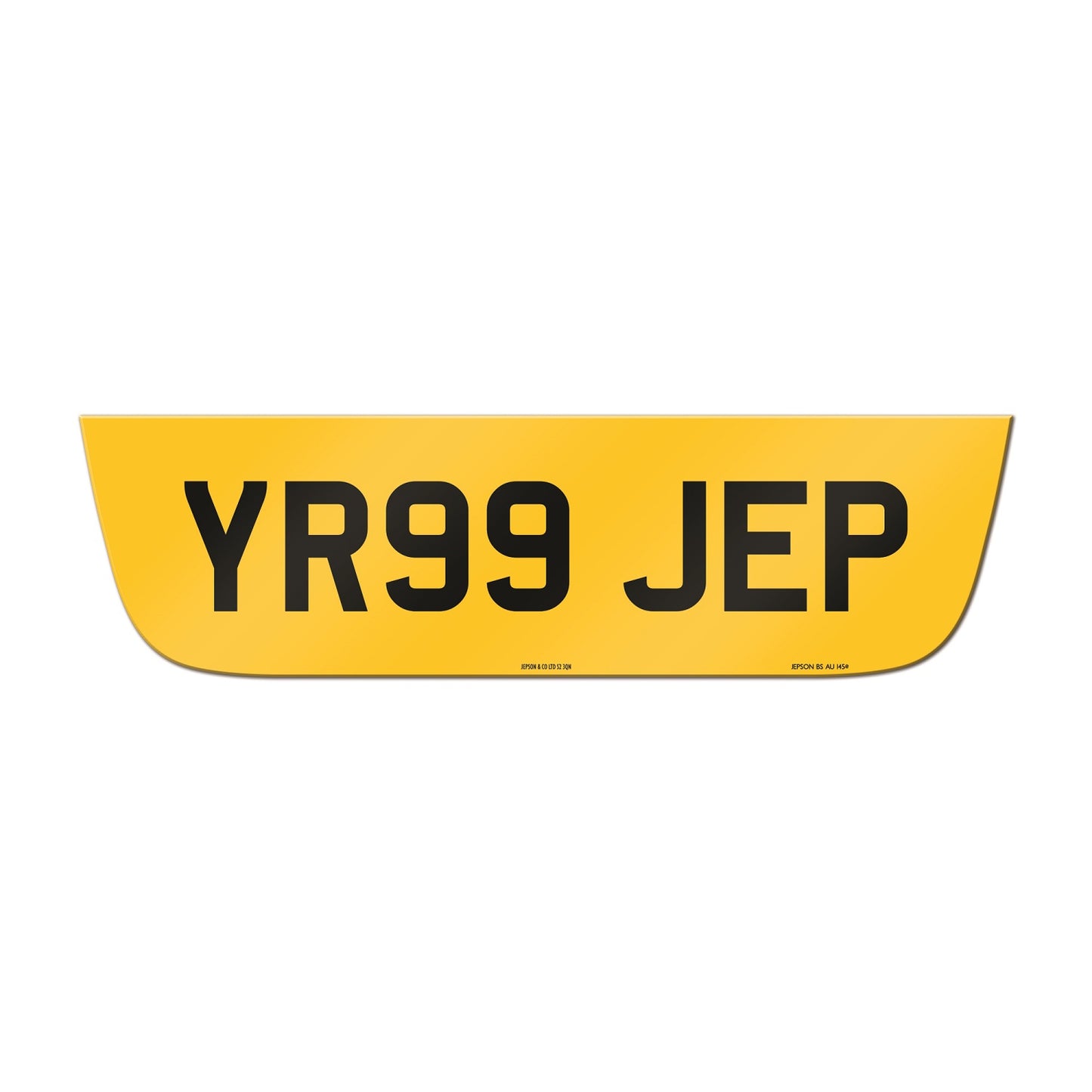 Made-up shaped rear plate: Jaguar S-Type (Post 2004)