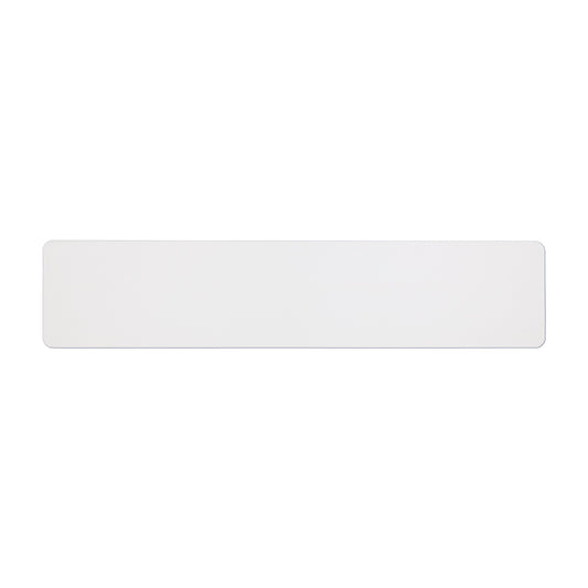 Car standard oblong Nikkalite™ white reflective: 520 x 111mm