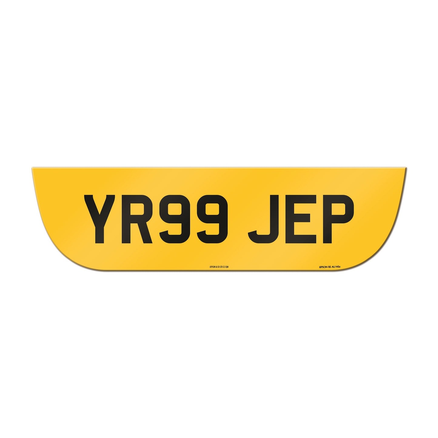 Made-up shaped rear plate: Jaguar X-Type Estate