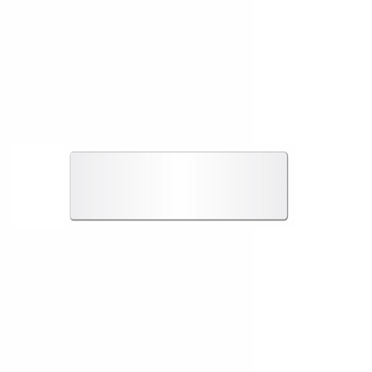 Car Acrylic 'Short' Oblong: 340 x 111mm (No British Standard Mark)