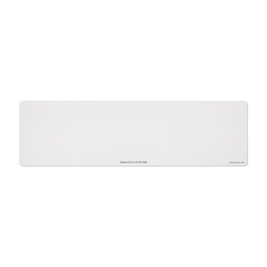 Oversize car Nikkalite™ white reflective: 520 x 127mm (pre-printed)