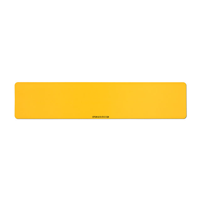 Car standard oblong Nikkalite™ yellow reflective: 520 x 111mm (pre-printed)