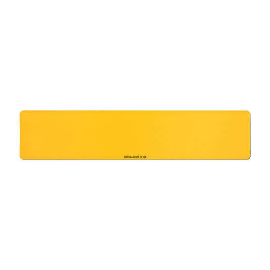 Car standard oblong Nikkalite™ yellow reflective: 520 x 111mm (pre-printed)