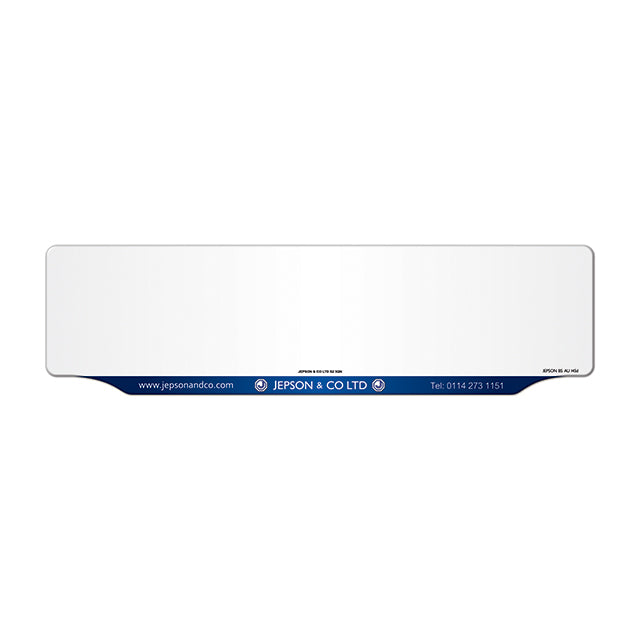 Oversize Car Lipped Acrylic: 533 x 144mm (pre-printed)